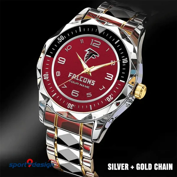 Atlanta Falcons Business Watch For Men Automatic Mechanical Stainless Steel Band 2025 SPTDMW772 - Image 5
