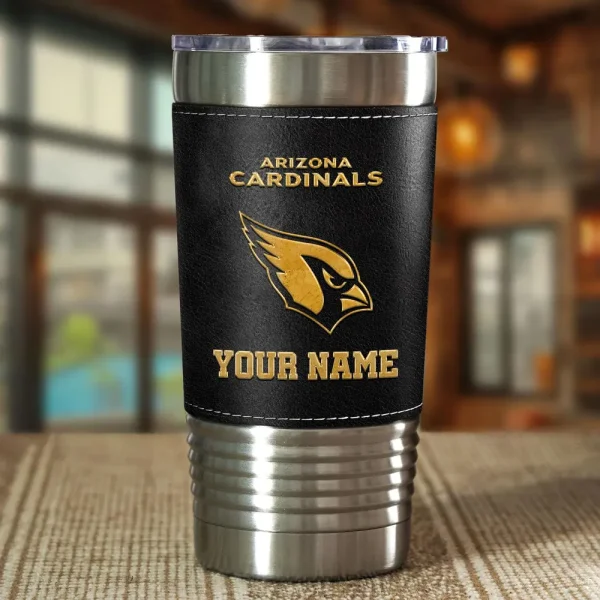 Arizona Cardinals Leather Tumbler Sport Gift For Fans SPTLEATHERTUM001 - Image 3