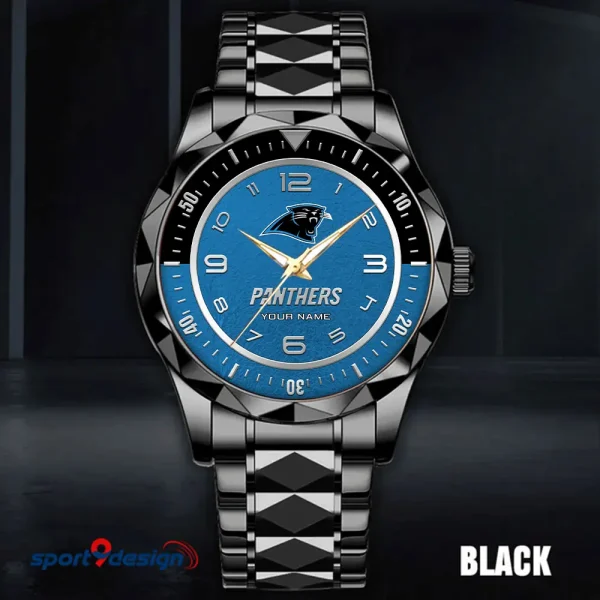 Carolina Panthers Business Watch For Men Automatic Mechanical Stainless Steel Band 2025 SPTDMW775 - Image 3