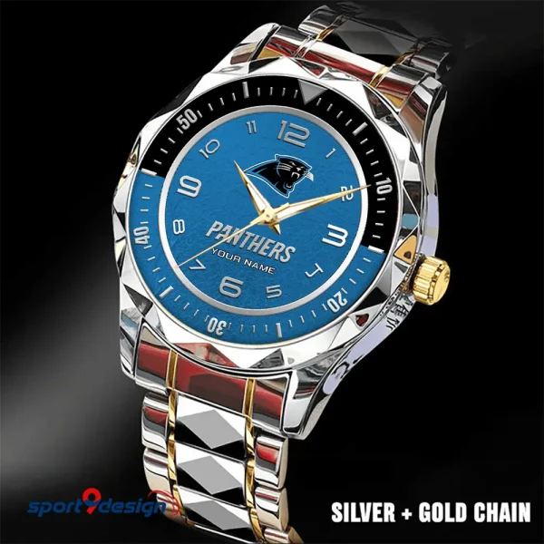 Carolina Panthers Business Watch For Men Automatic Mechanical Stainless Steel Band 2025 SPTDMW775 - Image 5
