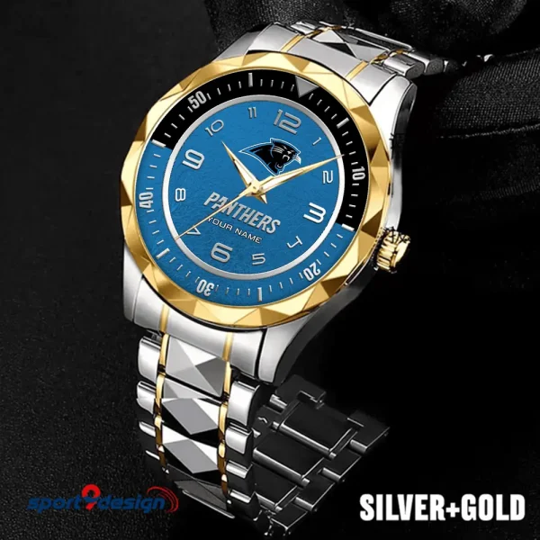 Carolina Panthers Business Watch For Men Automatic Mechanical Stainless Steel Band 2025 SPTDMW775
