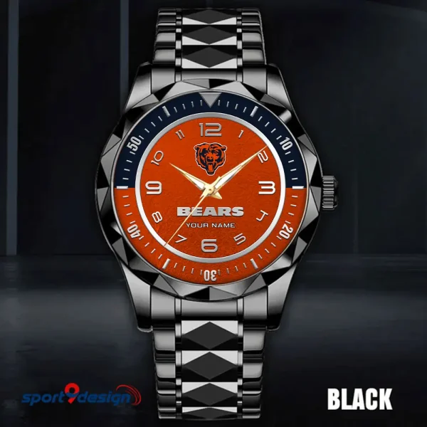 Chicago Bears Business Watch For Men Automatic Mechanical Stainless Steel Band 2025 SPTDMW776 - Image 3
