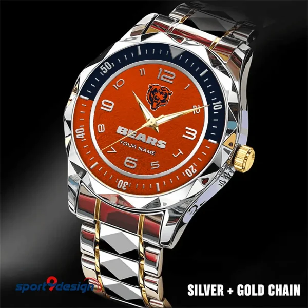 Chicago Bears Business Watch For Men Automatic Mechanical Stainless Steel Band 2025 SPTDMW776 - Image 5
