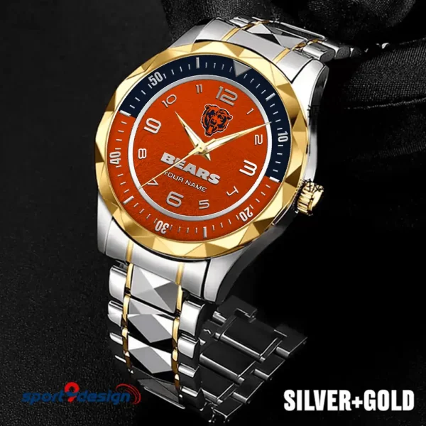 Chicago Bears Business Watch For Men Automatic Mechanical Stainless Steel Band 2025 SPTDMW776