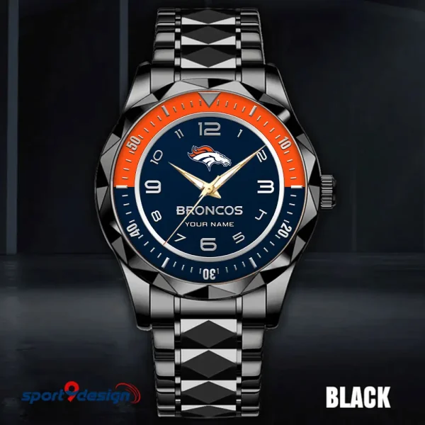 Denver Broncos Business Watch For Men Automatic Mechanical Stainless Steel Band 2025 SPTDMW780 - Image 3