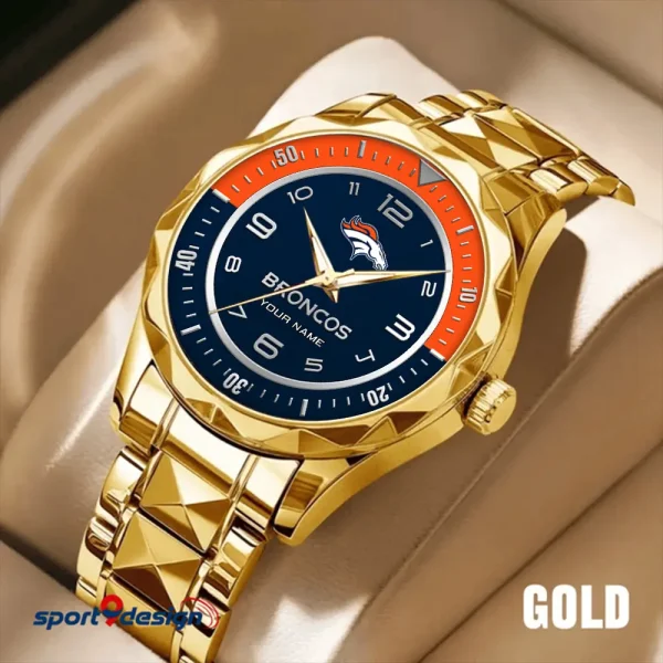 Denver Broncos Business Watch For Men Automatic Mechanical Stainless Steel Band 2025 SPTDMW780 - Image 4