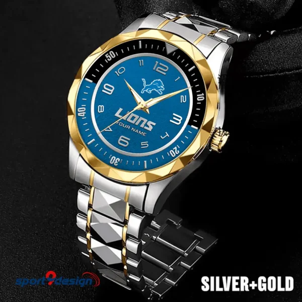 Detroit Lions Business Watch For Men Automatic Mechanical Stainless Steel Band 2025 SPTDMW781