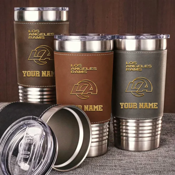 Los Angeles Rams Leather Tumbler Sport Gift For Fans SPTLEATHERTUM019