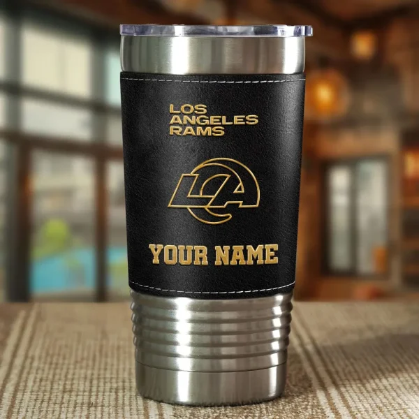 Los Angeles Rams Leather Tumbler Sport Gift For Fans SPTLEATHERTUM019 - Image 2