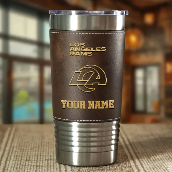 Los Angeles Rams Leather Tumbler Sport Gift For Fans SPTLEATHERTUM019 - Image 3