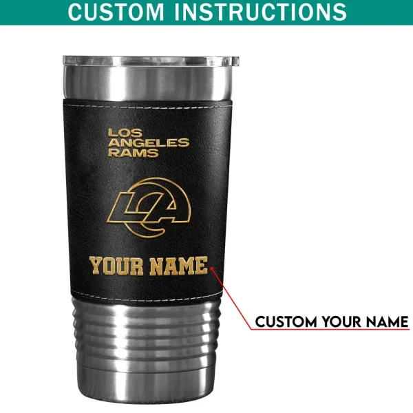 Los Angeles Rams Leather Tumbler Sport Gift For Fans SPTLEATHERTUM019 - Image 6