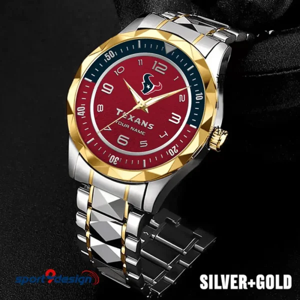 Houston Texans Business Watch For Men Automatic Mechanical Stainless Steel Band 2025 SPTDMW783