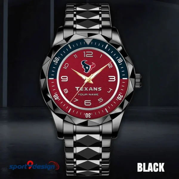 Houston Texans Business Watch For Men Automatic Mechanical Stainless Steel Band 2025 SPTDMW783 - Image 3