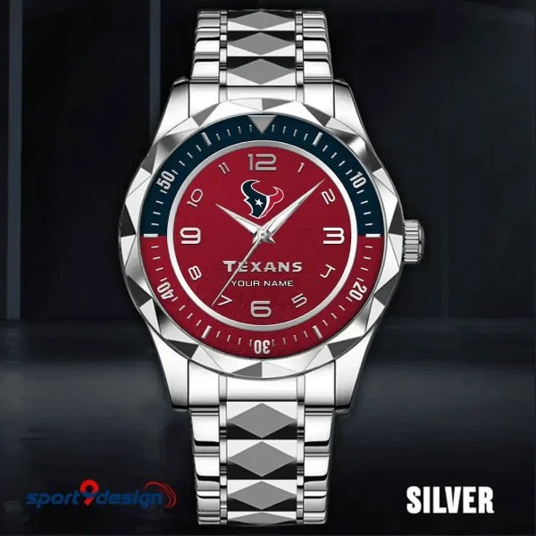 Houston Texans Business Watch For Men Automatic Mechanical Stainless Steel Band 2025 SPTDMW783 - Image 4