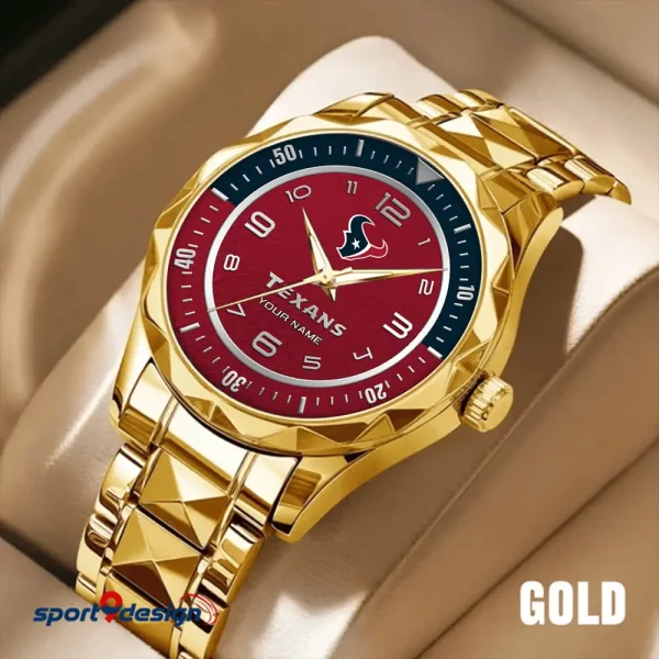 Houston Texans Business Watch For Men Automatic Mechanical Stainless Steel Band 2025 SPTDMW783 - Image 5