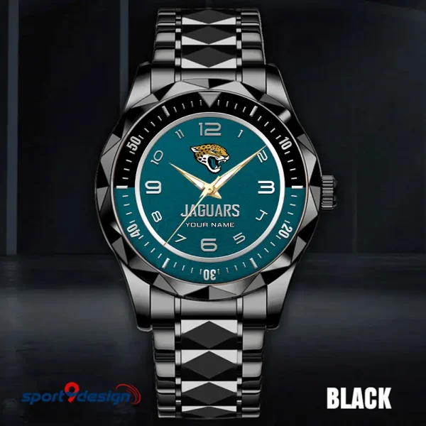 Jacksonville Jaguars Business Watch For Men Automatic Mechanical Stainless Steel Band 2025 SPTDMW785 - Image 2