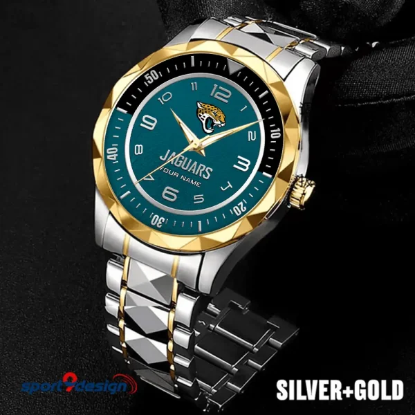 Jacksonville Jaguars Business Watch For Men Automatic Mechanical Stainless Steel Band 2025 SPTDMW785