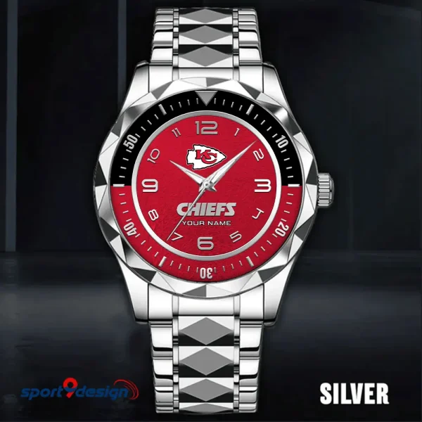 Kansas City Chiefs Business Watch For Men Automatic Mechanical Stainless Steel Band 2025 SPTDMW786 - Image 5