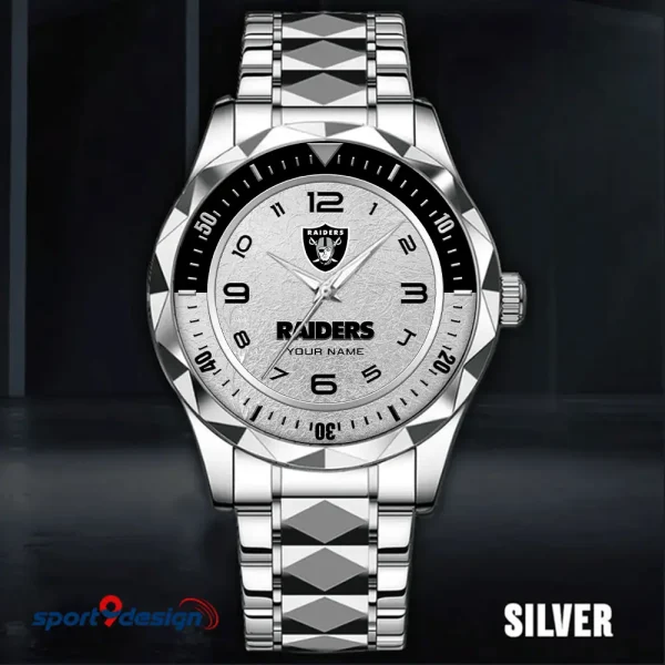 Las Vegas Raiders Business Watch For Men Automatic Mechanical Stainless Steel Band 2025 SPTDMW787 - Image 2