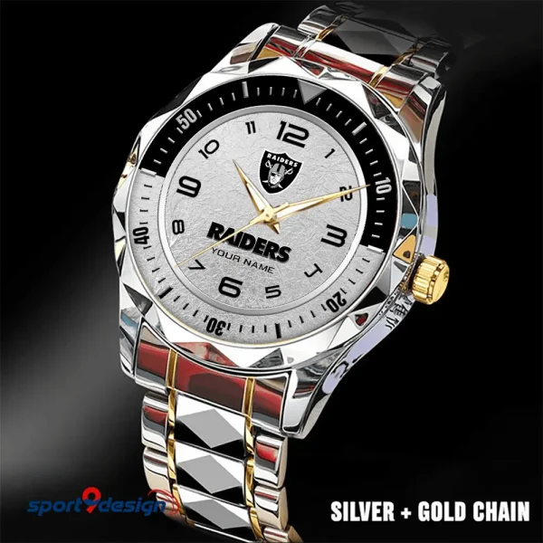 Las Vegas Raiders Business Watch For Men Automatic Mechanical Stainless Steel Band 2025 SPTDMW787 - Image 5