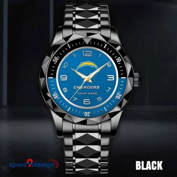 Los Angeles Chargers Business Watch For Men Automatic Mechanical Stainless Steel Band 2025 SPTDMW788 - Image 2
