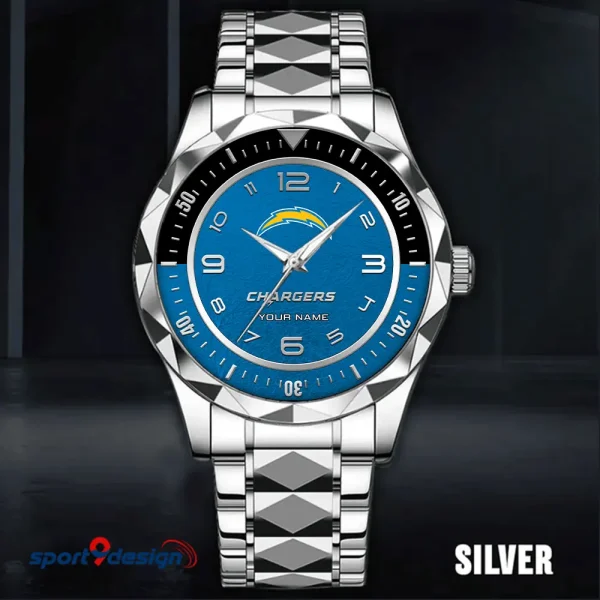 Los Angeles Chargers Business Watch For Men Automatic Mechanical Stainless Steel Band 2025 SPTDMW788 - Image 5