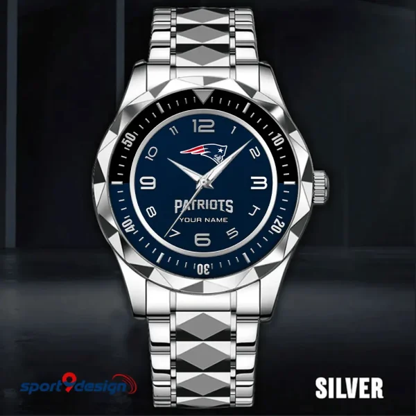 New England Patriots Business Watch For Men Automatic Mechanical Stainless Steel Band 2025 SPTDMW792 - Image 2