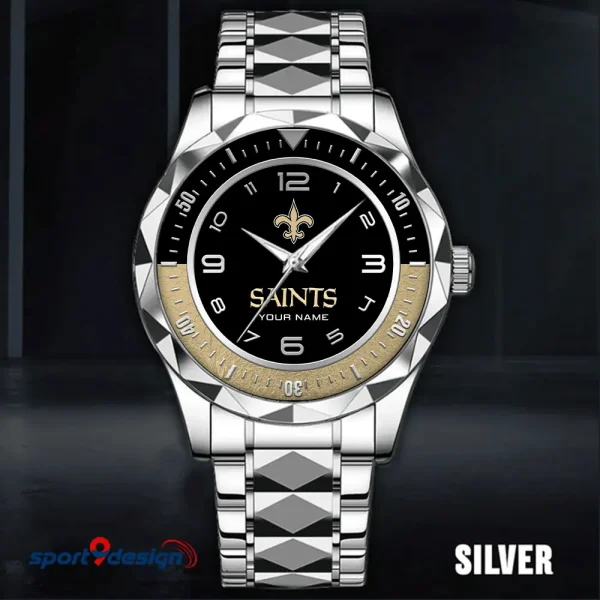 New Orleans Saints Business Watch For Men Automatic Mechanical Stainless Steel Band 2025 SPTDMW793 - Image 2