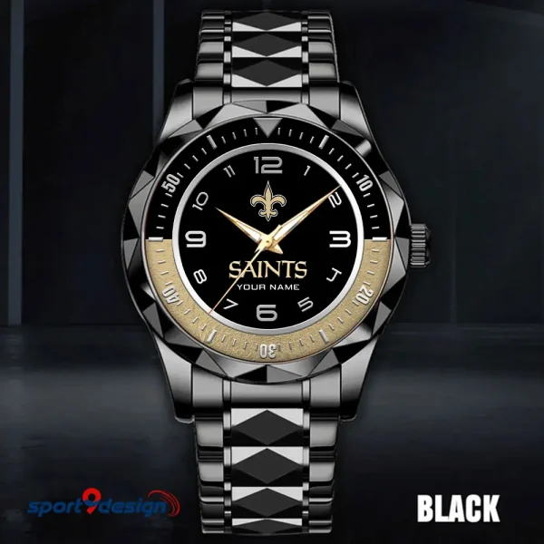 New Orleans Saints Business Watch For Men Automatic Mechanical Stainless Steel Band 2025 SPTDMW793 - Image 3
