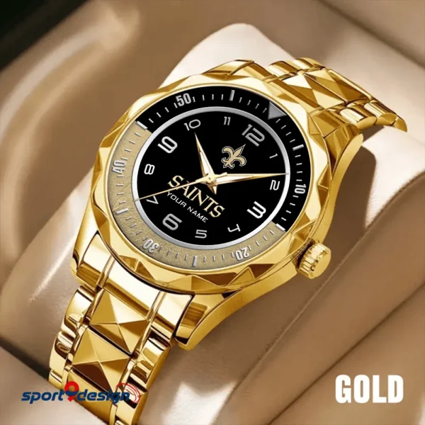 New Orleans Saints Business Watch For Men Automatic Mechanical Stainless Steel Band 2025 SPTDMW793 - Image 4
