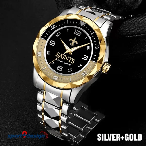 New Orleans Saints Business Watch For Men Automatic Mechanical Stainless Steel Band 2025 SPTDMW793