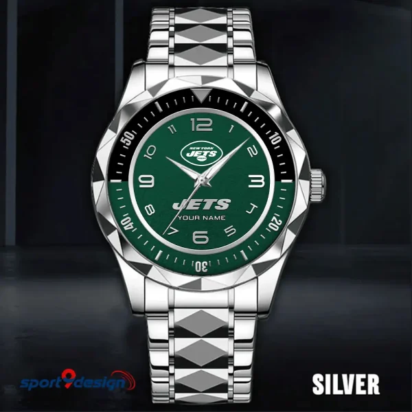 New York Jets Business Watch For Men Automatic Mechanical Stainless Steel Band 2025 SPTDMW795 - Image 2
