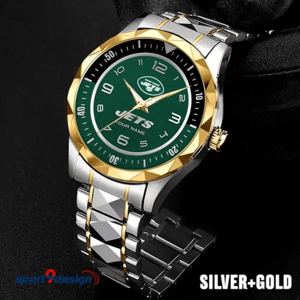 New York Jets Business Watch For Men Automatic Mechanical Stainless Steel Band 2025 SPTDMW795