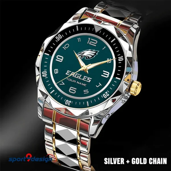 Philadelphia Eagles Business Watch For Men Automatic Mechanical Stainless Steel Band 2025 SPTDMW796 - Image 4