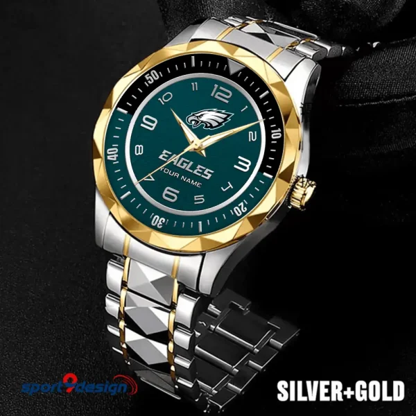 Philadelphia Eagles Business Watch For Men Automatic Mechanical Stainless Steel Band 2025 SPTDMW796