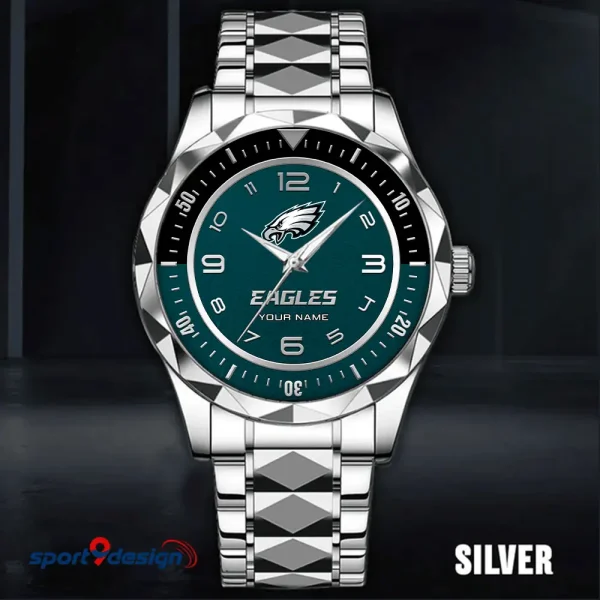 Philadelphia Eagles Business Watch For Men Automatic Mechanical Stainless Steel Band 2025 SPTDMW796 - Image 5