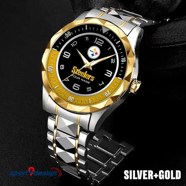 Pittsburgh Steelers Business Watch For Men Automatic Mechanical Stainless Steel Band 2025 SPTDMW797