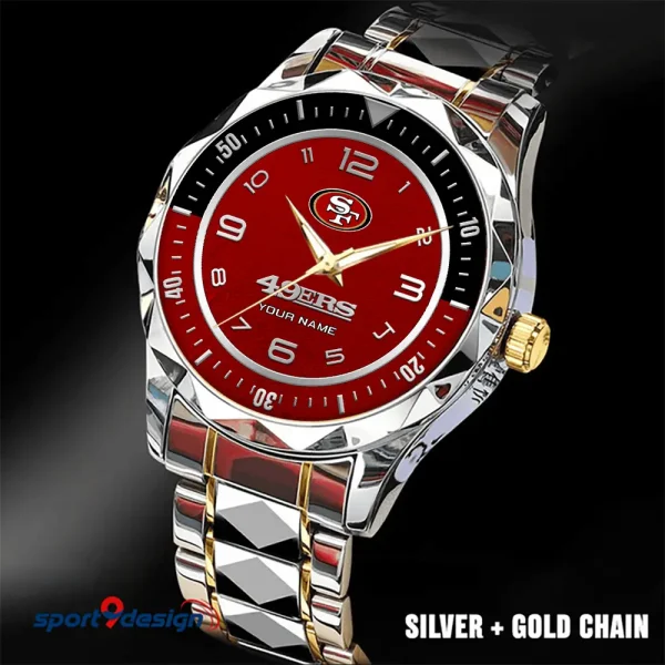 San Francisco 49ers Business Watch For Men Automatic Mechanical Stainless Steel Band 2025 SPTDMW798 - Image 2
