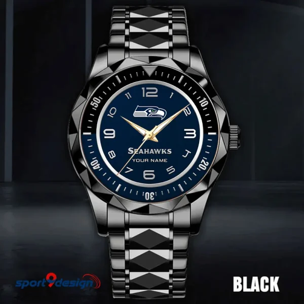 Seattle Seahawks Business Watch For Men Automatic Mechanical Stainless Steel Band 2025 SPTDMW799 - Image 4