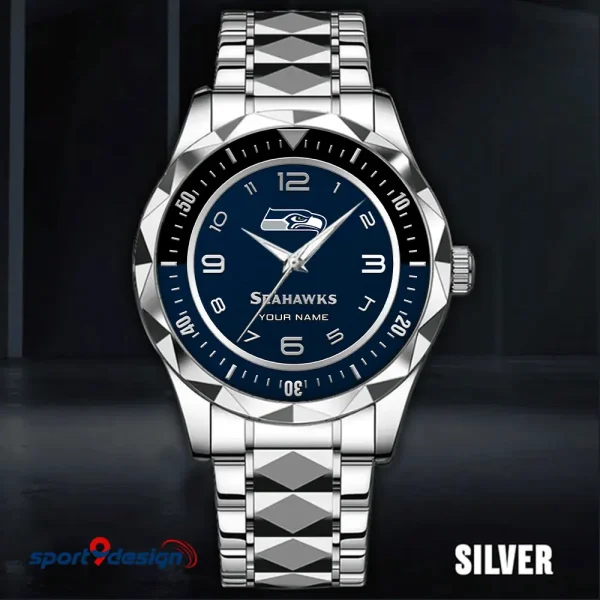 Seattle Seahawks Business Watch For Men Automatic Mechanical Stainless Steel Band 2025 SPTDMW799 - Image 5