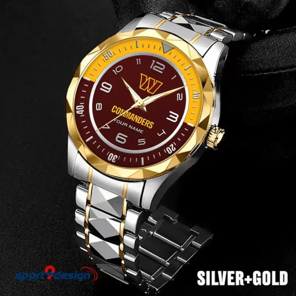 Washington Commanders Business Watch For Men Automatic Mechanical Stainless Steel Band 2025 SPTDMW802