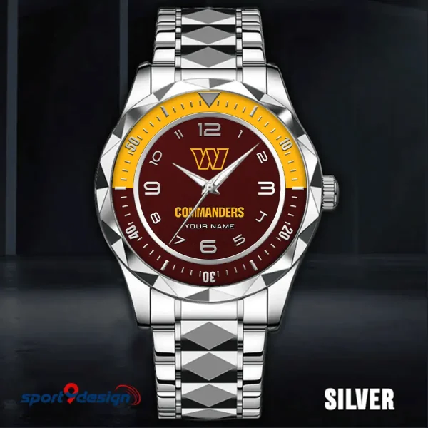 Washington Commanders Business Watch For Men Automatic Mechanical Stainless Steel Band 2025 SPTDMW802 - Image 5