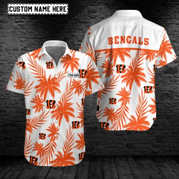Cincinnati Bengals Button Shirt Summer Holiday Gift For Sports Enthusiast AZCBS207