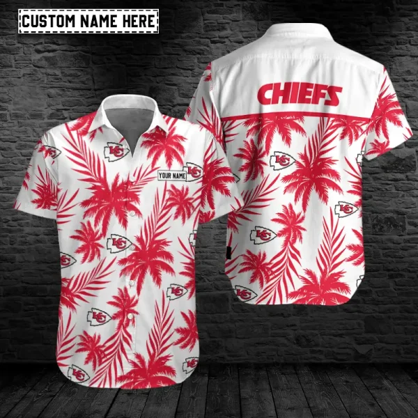 Kansas City Chiefs Button Shirt Summer Holiday Gift For Sports Enthusiast AZCBS216
