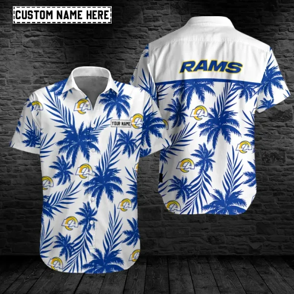 Los Angeles Rams Button Shirt Summer Holiday Gift For Sports Enthusiast AZCBS219
