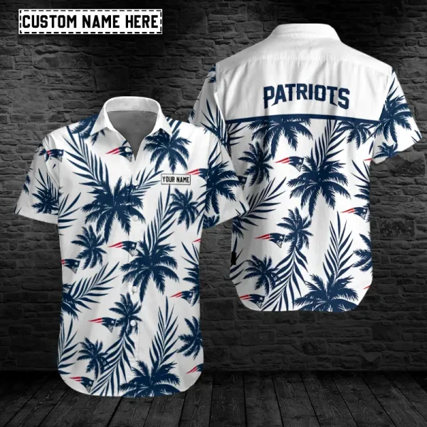 New England Patriots Button Shirt Summer Holiday Gift For Sports Enthusiast AZCBS222
