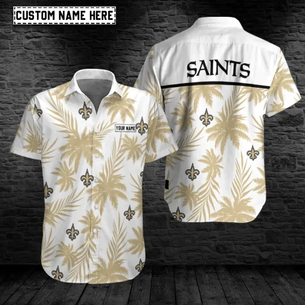 New Orleans Saints Button Shirt Summer Holiday Gift For Sports Enthusiast AZCBS223
