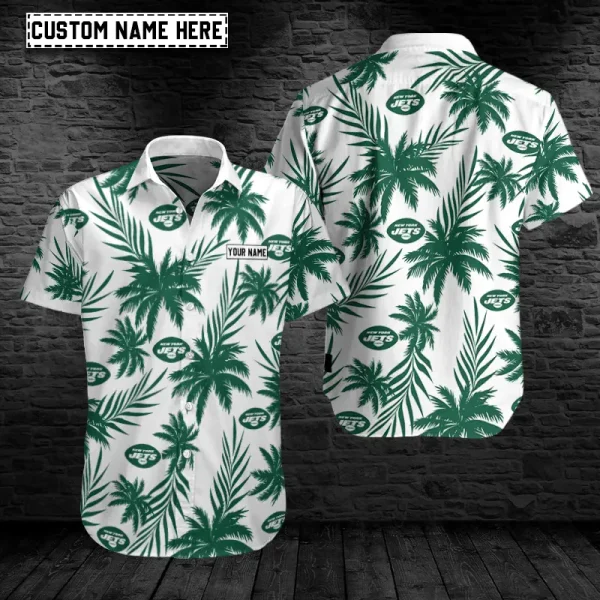 New York Jets Button Shirt Summer Holiday Gift For Sports Enthusiast AZCBS225