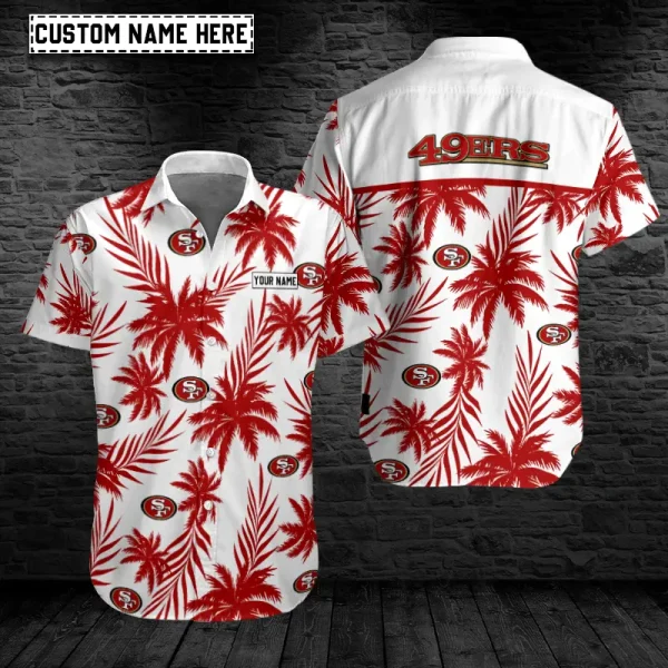 San Francisco 49ers Button Shirt Summer Holiday Gift For Sports Enthusiast AZCBS228