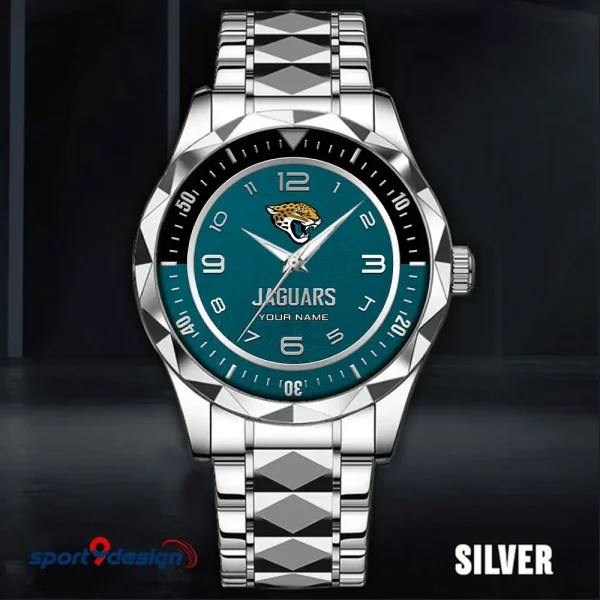 Jacksonville Jaguars Business Watch For Men Automatic Mechanical Stainless Steel Band 2025 SPTDMW785 - Image 5